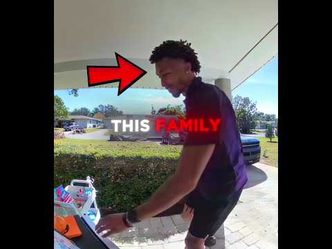 This Family SURPRISED Delivery Driver #shorts