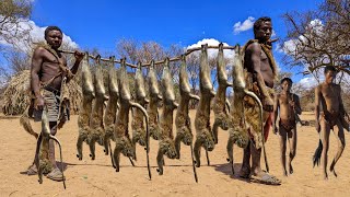 See How Hadzabe Catch and Eat A Lot of Monkeys | hunter's documentary