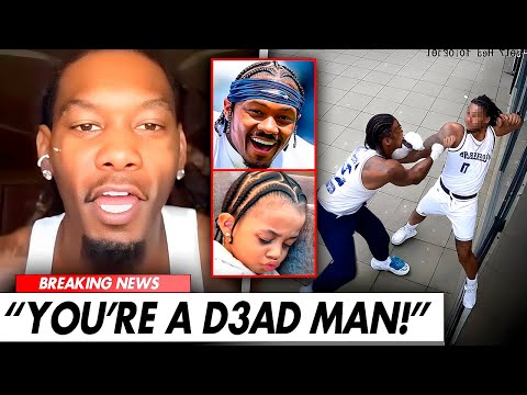Offset JUMPS Stefon Diggs Over Matching Braids With His Son | Threatens To Take His Life