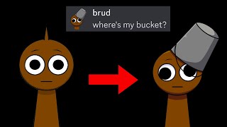Why brud wears a bucket lore (SPRUNKI DISCORD)