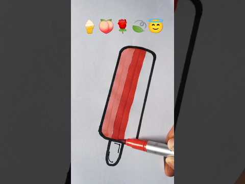 Satisfying Art 🍦🍑🌹🍃😇 #viralvideo #art #trending #shorts #shortsfeed #satisfying #drawing #painting