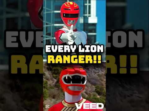 Every Lion Rangers In PR #powerrangers #redranger #powerrangerssupermegaforce #shorts #tommyoliver