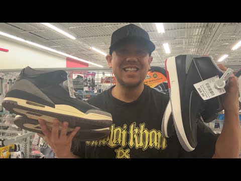 Air Jordan Black Cement & A Ma Maniere 3 Retro’s at Burlington Factory Sneaker Shopping Mall Vlog