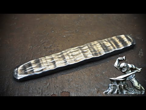 Damascus steel made of mesh for meat grinder.