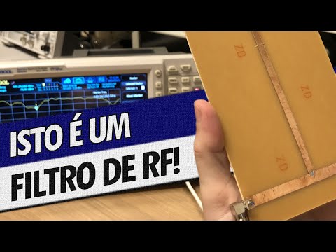 O IMPRESSIONANTE FILTRO DE RF EM MICRO STRIP! FAÇA O SEU!