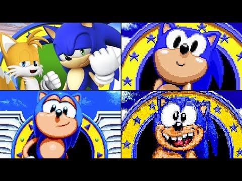 Evolution of Sonic's 2D start-screens (1991-2025)