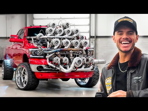 I Installed 17 Turbos on my Truck (38,000 horsepower)