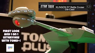 TOMY+ 1:350 KLINGON D7 Battle Cruiser Replica Die-Cast Model Ship Star Trek Convention Las Vegas