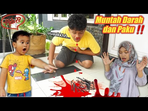 HAH!! EYBEL MUNTAH DARAH DAN PAKU ! | eybel channel