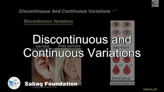 Discontinuous and Continuous Variations