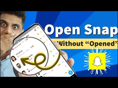 How to Open Snap Without Them Knowing | SnapChat