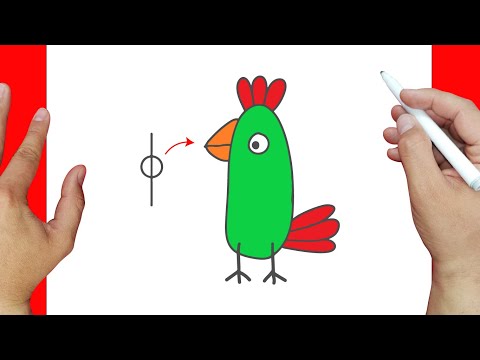 Aprende a Dibujar un Lorito paso a paso | Dibujos fáciles