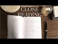 Analyzing Poetry and Close Reading