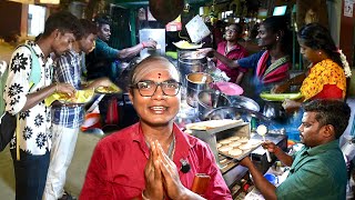 குளத்தங்கரை அகிலா அக்கா Tiffen கடை Akila tiffin center - Chennai street food