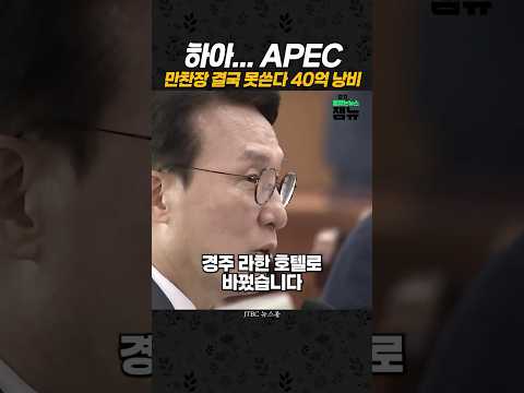APEC 만찬장 결국 못쓴다 41억 낭비 [잼뉴] #잼있는뉴스