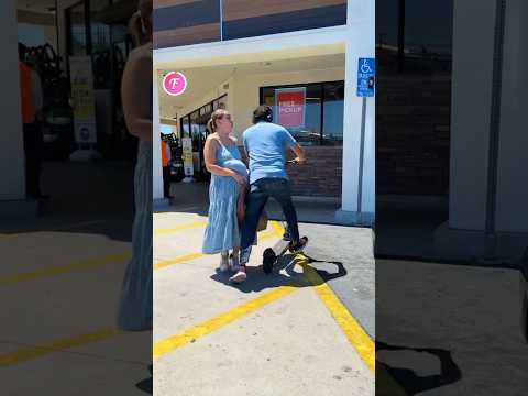 He knocked the pregnant woman and just left 💔😢😢 #wholesome #shorts #kindness #hearttouching