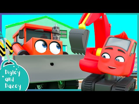 Construction Chaos: The Power Cut | Diggley & Dazey | Kids Road Trip! | Kids Songs and Stories