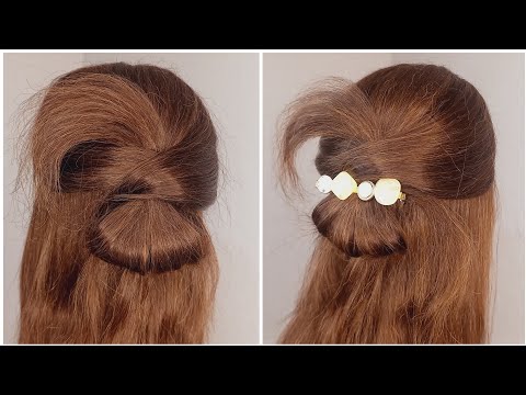 Daily cute easy and quick hairstyles|Hairstyles that suit everyone|Distinctive and elegant hairstyle