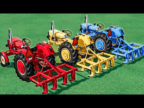 Tractors With COLORS - Ranch JOB and CULTIVATING SHOW - Farming Simulator 22