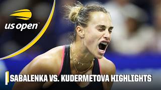 No. 1 Aryna Sabalenka vs. Polina Kudermetova | Round 2 Highlights | 2025 US Open