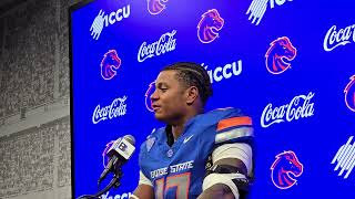 Post Memphis Press Conference with Boise State linebacker, #17 Logan Brantley 