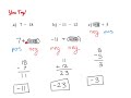 Exploring Basic Operations with Integers