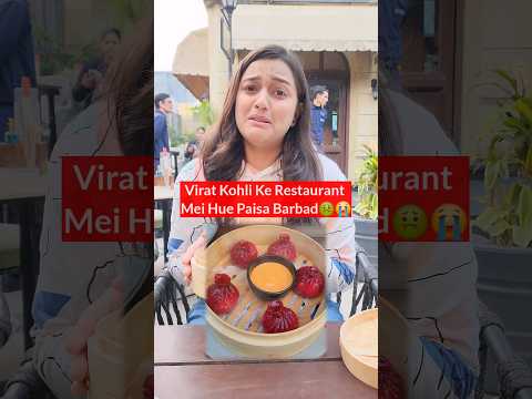 Virat Kohli Restaurant Review | Tried Mushroom Googly Dimsums & Sushi🤢 #trending #viral #shorts