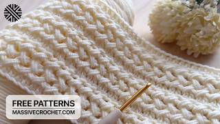 VERY EASY Crochet Pattern for Beginners!⚡️Unusual Crochet Stitch for Baby Blanket & Bag