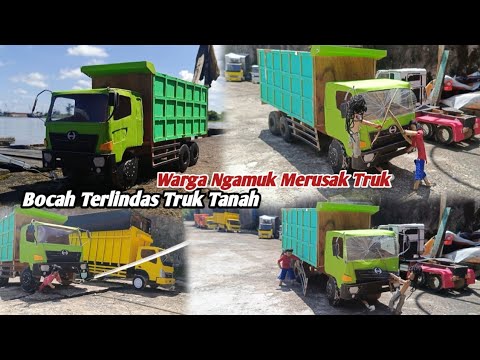 Bocah Terlindas Truk Tanah, Warga Ngamuk Merusak Truk ❗❗