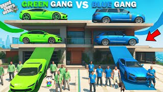 Franklin Blue Gang Vs Shinchan Green Gang Parking Upgrade Challenge In GTA 5!