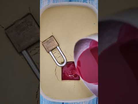 Diy key lock style candle #shorts #candle #handmade #art
