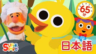 500わのアヒル こどものうたメドレー「500 Ducks + More」| こどものうた |  Super Simple 日本語
