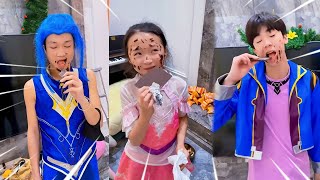 【斗罗大陆】斗罗家族的人也太爱吃巧克力了吧，吃的满脸都是！#斗罗大陆#唐三#唐老六#唐舞麟