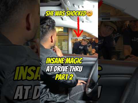 Magic at Drive thru🤯 part 2 #magic #magician #anmolmagic #drivethrumagic #vancouver
