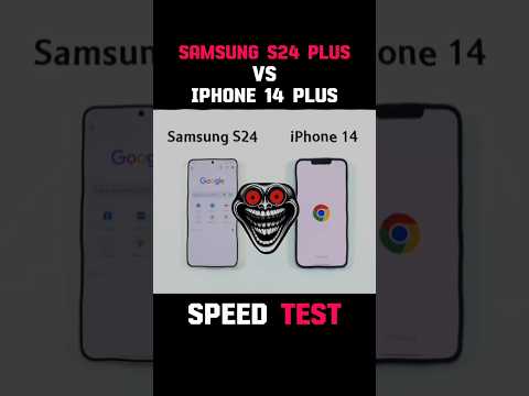 ⚡SAMSUNG S24 PLUS VS IPHONE 14 PLUS SPEED TEST !!