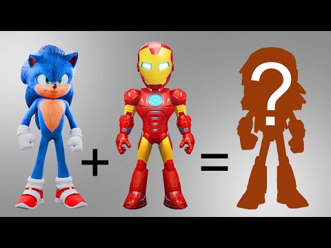 SONIC + IRON MAN JUNIOR | Hedgehog fusion machine