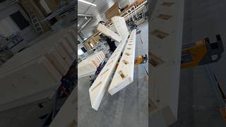The easy side of the stairs all done. Now on to the pass through wedged tenons on the other side