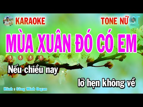 Karaoke Mùa xuân Đó Có Em Tone Nữ