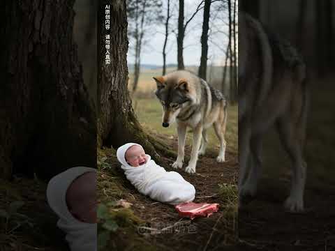 Danger! Whose child is being targeted by a wild wolf! #OrangeCatDaddy