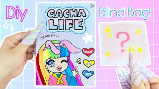 Paper Diy 🫶 Gacha Life Outfit Blind Bag! Unboxing #gachalife #blindbag #outfits