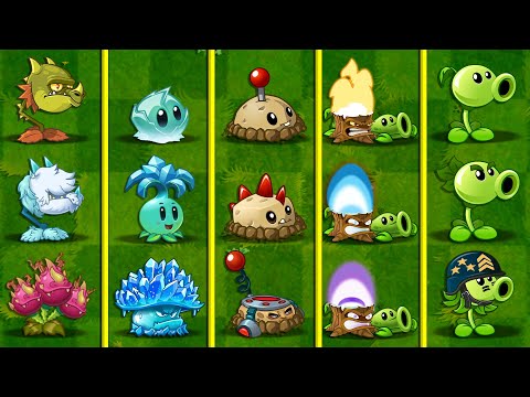 PvZ 2 Discovery - All New Plants Evolution NOOB - PRO - HACKER