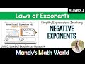 Simplifying Expressions with Negative Exponents