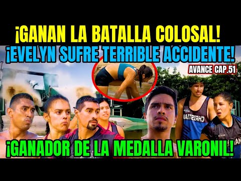 Exatlón México 💥 ELLOS GANAN LA BATALLA COLOSAL ✅ GANADOR DE LA MEDALLA VARONIL!  AVANCE CAP 51