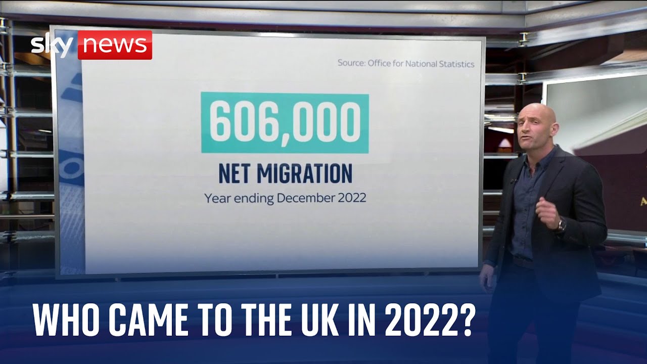 As Net migration rose to 606,000, what are the different reasons for coming to the UK?