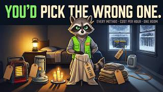 The Cheapest Way to Heat One Room in a Blackout — Cost per Hour, Every Method