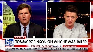 Tucker Carlson Interview With Tommy Robinson After Release