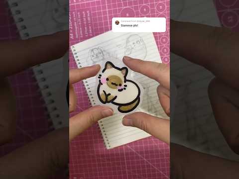 Siamese ? #art #shrinkplastic #shrinkydink #kawaii #shrinkydinks #diy #diycraft #cute #handmade