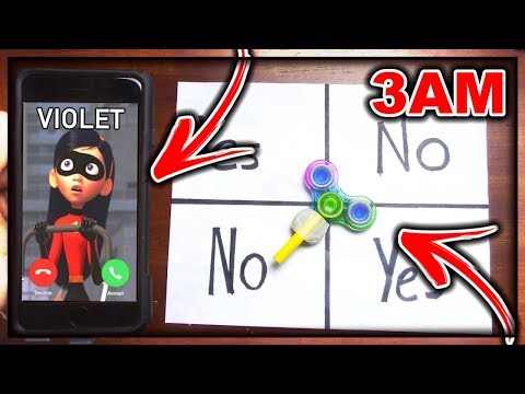 DO NOT PLAY CHARLIE CHARLIE FIDGET SPINNER WHEN CALLING VIOLET (FROM INCREDIBLES 2) AT 3AM!!