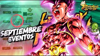 ¡NUEVOS EVENTOS y NERFEOS en SEPTIEMBRE! ¿VIENE SUPER UUB LEGENDS LIMITED? Dragon Ball Legends