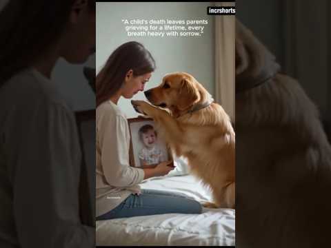 "Loyal Dog Comforts a Mother Who Lost Her Child 🐶😭" #shorts